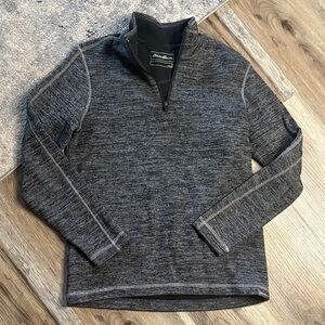 Eddie Bauer Men's Black Zip-Up Sweater 🎄